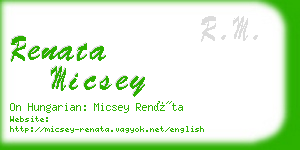 renata micsey business card